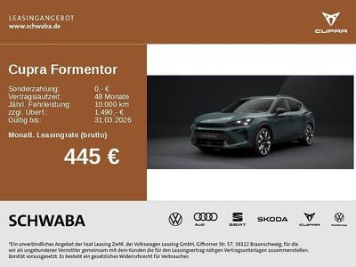 Neu Cupra Formentor VZ 272 PS (200 kW) 2026 Blau SUV