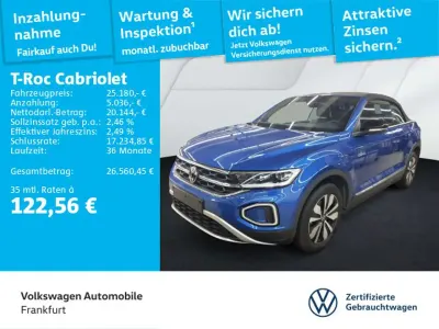 Gebraucht VW T-Roc Cabriolet Goal 116 PS (85 kW) 2025 Blau Cabrio