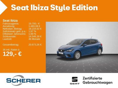 Gebraucht Seat Ibiza Style 116 PS (85 kW) 2024 Sapphire blau metallic (metallic) Kleinwagen