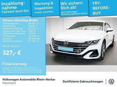 Weiß Gebraucht 2021 VW Arteon R-line Kombi | 28.492 € (Fairer Preis)