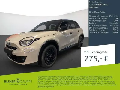 Neu Fiat 600 Sport 145 PS (106 kW) 2026 Beige dach schwarz SUV