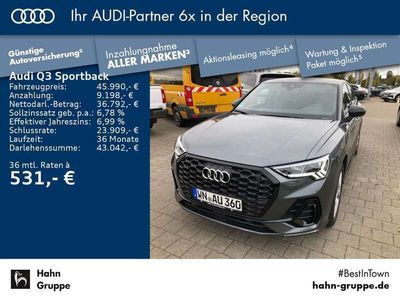 gebraucht Audi Q3 Sportback S line 35 TFSI 110(150) kW(PS)