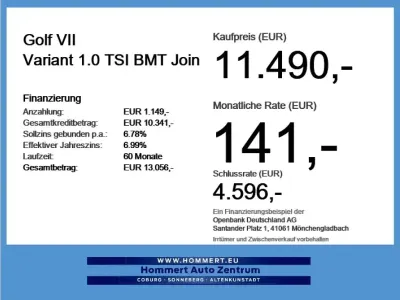 Gebraucht VW Golf VII 110 PS (80 kW) 2018 Atlantic blue (metallic) Kombi
