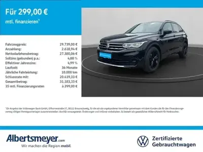 Usata VW Tiguan Sportline 110 CV (80 kW) 2022 Nero SUV