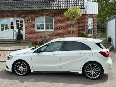 Brugt Mercedes A180 AMG line 122 HK (89 kW) 2018 Hvid Sedan