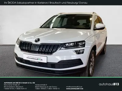 Gebraucht Skoda Karoq Clever 110 PS (80 kW) 2022 Moonweiß perleffekt SUV
