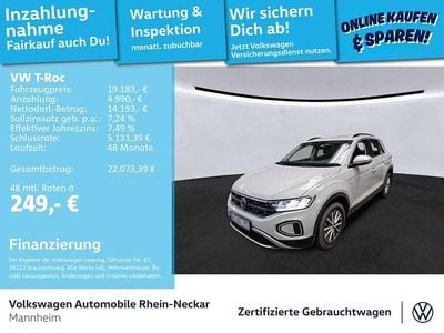 Usado VW T-Roc Life 110 HP (80 kW) 2023 Cinzento SUV