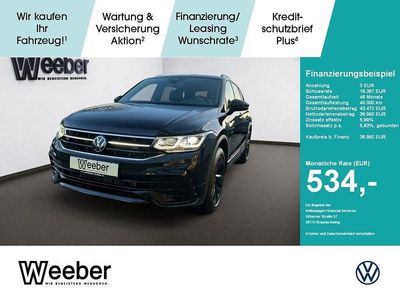 Deep black perleffekt (metallic) Gebraucht 2022 VW Tiguan Allspace R-line SUV | 36.950 € (Fairer Preis)