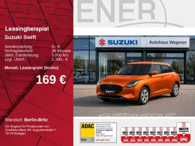Neu Suzuki Swift Comfort 82 PS (60 kW) 2026 Flame orange pearl metallic Kleinwagen