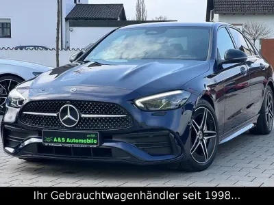 Gebraucht Mercedes C180 AMG line 170 PS (125 kW) 2021 Blau Limousine