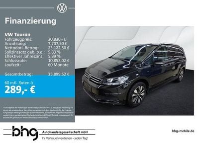 Gebraucht VW Touran Goal 150 PS (110 kW) 2025 Schwarz Van / Kleinbus