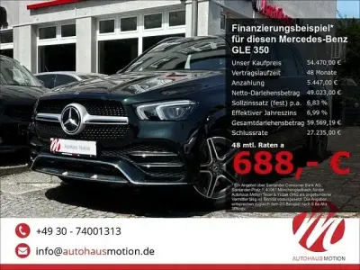Gebraucht Mercedes GLE350 AMG 272 PS (200 kW) 2020 Smaragdgruen  metalliclack SUV