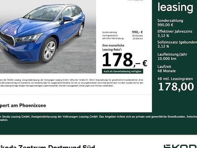 Begagnad Skoda Enyaq iV Loft 108 kW (148 HK) 2023 Blå SUV