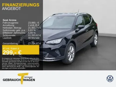 Gebraucht Seat Arona FR 150 PS (110 kW) 2022 Schwarz SUV