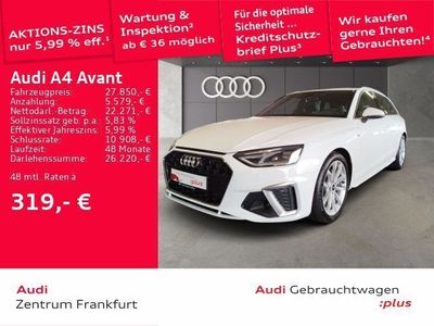 Gebraucht Audi A4 S-Line 136 PS (100 kW) 2022 Ibisweiß Kombi