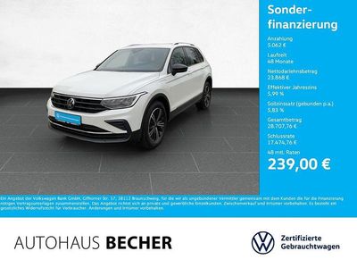 Weiß Gebraucht 2022 VW Tiguan Life SUV | 28.930 € (Fairer Preis)
