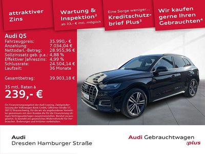Gebraucht Audi Q5 Advanced 163 PS (119 kW) 2023 Brillantschwarz SUV