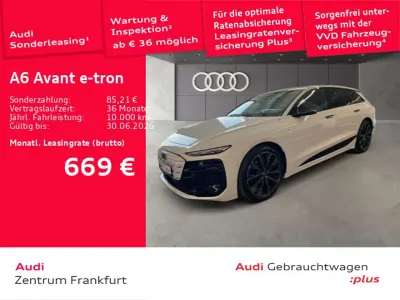 Gebraucht Audi A6 e-tron S-Line 210 kW (286 PS) 2025 Gletscherweiß metallic/gletsch Kombi