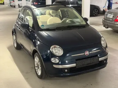 Brugt Fiat 500 Lounge 69 HK (50 kW) 2015 Blå Coupe