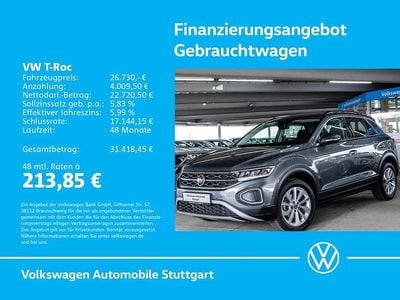 Second-hand VW T-Roc Life 150 CP (110 kW) 2025 Gri SUV