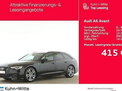 Mythosschwarz metallic Gebraucht 2025 Audi A6 S-Line Kombi | 55.725 € (Fairer Preis)