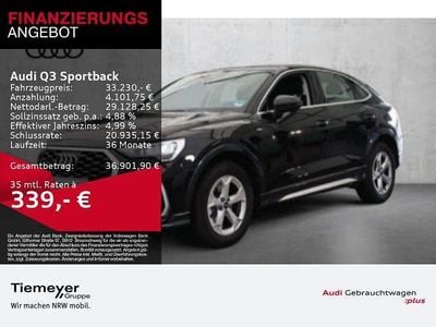 Gebraucht Audi Q3 Sportback S-Line 150 PS (110 kW) 2023 Schwarz SUV