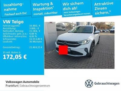 Gebraucht VW Taigo Style 110 PS (80 kW) 2022 Weiß SUV