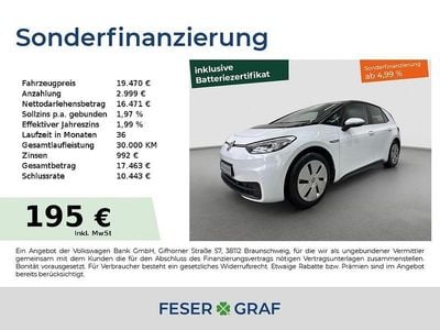 Gebraucht VW ID.3 Pro 106 kW (145 PS) 2022 Gletscherweiß Kleinwagen