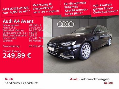 Gebraucht Audi A4 Advanced 204 PS (150 kW) 2023 Brillantschwarz/brillantschwar Kombi