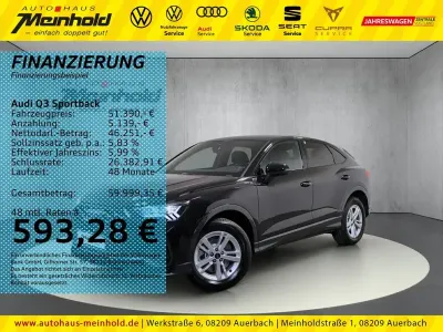 Gebraucht Audi Q3 Sportback Sport 193 PS (141 kW) 2025 Schwarz SUV