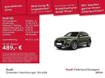 Gebraucht Audi Q5 Basis 204 PS (150 kW) 2024 Distriktgrün metallic SUV