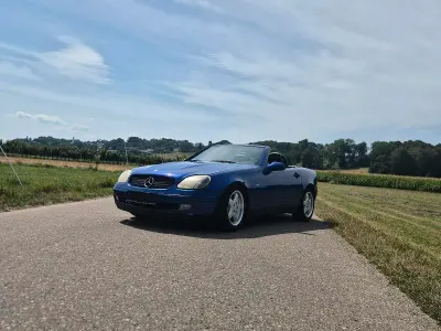 Gebraucht Mercedes SLK200 136 PS (100 kW) 1998 Blau Cabrio
