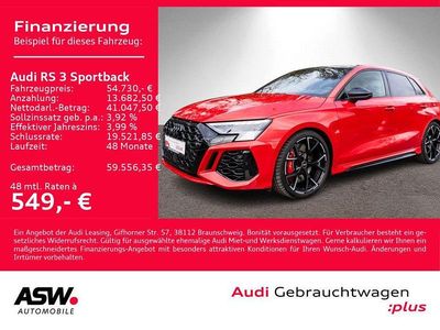 Usata Audi RS3 Sportback Ambiente 400 CV (294 kW) 2022 Rosso Utilitaria