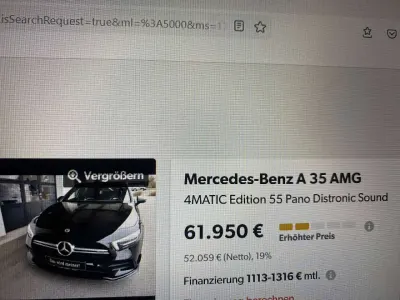 Gebraucht Mercedes A35 AMG AMG Edition 1 306 PS (225 kW) 2019 Schwarz Limousine