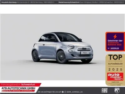 Neu Fiat 500C Icon 65 PS (47 kW) 2026 Blau Cabrio