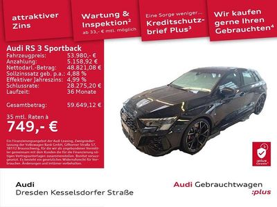 Gebraucht Audi RS3 Sport 400 PS (294 kW) 2023 Schwarz Limousine
