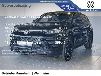 Neu VW Tayron R-line 150 PS (110 kW) 2025 Schwarz SUV