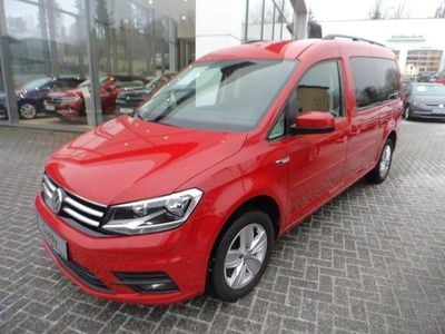 Second-hand VW Caddy Maxi Comfortline 150 CP (110 kW) 2019 Roșu Monovolum