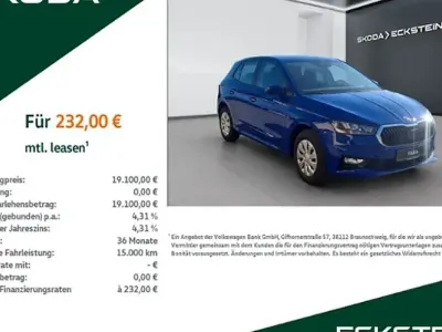 Nouvelle Skoda Fabia Essence 95 ch (69 kW) 2026 Bleue Citadine