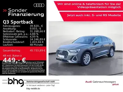 Gebraucht Audi Q3 Sportback S-Line 150 PS (110 kW) 2025 Grau SUV