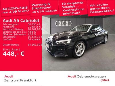 Gebraucht Audi A5 Cabriolet Sport 150 PS (110 kW) 2021 Schwarz Cabrio