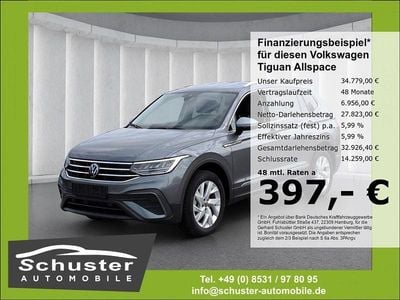 Gebraucht VW Tiguan Allspace Life 150 PS (110 kW) 2024 Grau SUV