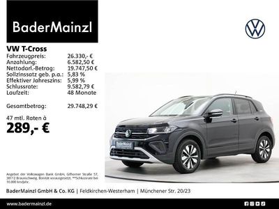 Schwarz Gebraucht 2025 VW T-Cross Goal SUV | 22.980 € (Guter Preis)