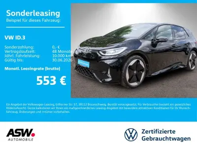 Gebraucht VW ID.3 GTX 210 kW (286 PS) 2025 Grenadillschwarz metallic Kleinwagen