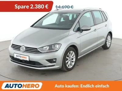 Gebraucht VW Golf Sportsvan LOUNGE 125 PS (91 kW) 2015 Silber Van / Kleinbus
