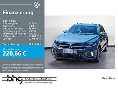 Usado VW T-Roc R-line 110 HP (80 kW) 2024 Azul SUV