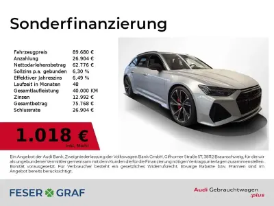 Gebraucht Audi RS6 Ambiente 600 PS (441 kW) 2023 Florettsilber metallic Kombi