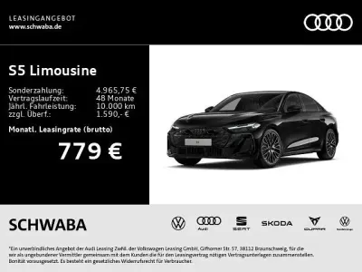 Nowe Audi S5 Sport 367 KM (269 kW) 2026 Czarny Sedan/Limuzyna