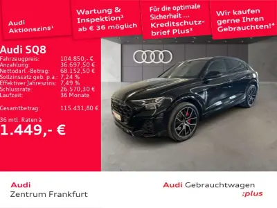 Gebraucht Audi SQ8 Sport 507 PS (372 kW) 2025 Mythosschwarz metallic/mythoss SUV