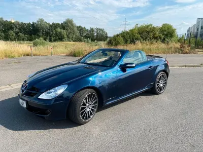 Gebraucht Mercedes SLK350 272 PS (200 kW) 2007 Blau Cabrio